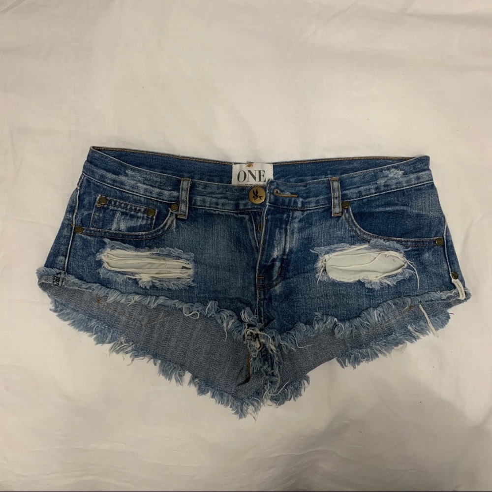 One Teaspoon Jean Shorts